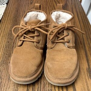 Cozy UGG Tan Suede Ankle Boots
